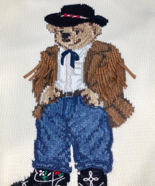 POLO RALPH LAUREN（ポロ・ラルフローレン）POLO RALPH LAUREN (ポロ・ラルフローレン) ポロベアニット アイボリー サイズ:S 未使用品の古着・服飾アイテム