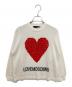 LOVE MOSCHINO（ラブモスキーノ）の古着「Textured Heart Knit Sweater」｜アイボリー