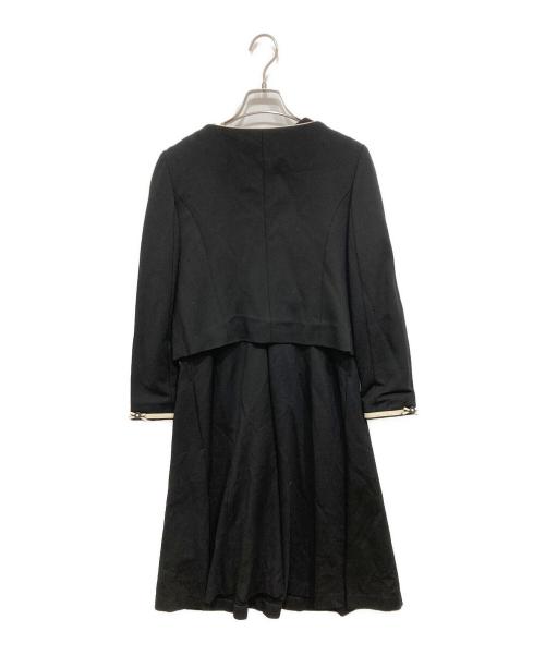 TOCCA（トッカ）TOCCA (トッカ) アンサンブルリボンワンピース ブラック サイズ:SIZE4(L程度):ジャケット(6:XL相当)の古着・服飾アイテム