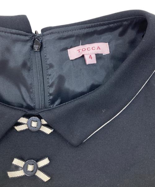 TOCCA（トッカ）TOCCA (トッカ) アンサンブルリボンワンピース ブラック サイズ:SIZE4(L程度):ジャケット(6:XL相当)の古着・服飾アイテム