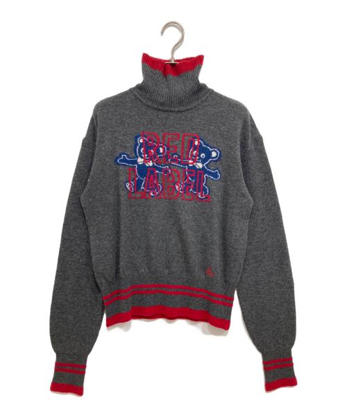 Vivienne Westwood RED LABEL（ヴィヴィアンウエストウッドレッドレーベル）Vivienne Westwood RED LABEL (ヴィヴィアンウエストウッドレッドレーベル) テディベアタートルネックニット グレー サイズ:00の古着・服飾アイテム