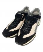 TOD'Sトッズ）の古着「ベルクロドライビングシューズ」｜ブラック×ベージュ