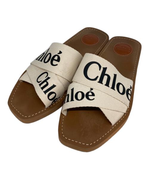 Chloe（クロエ）Chloe (クロエ) WOODY ミュール ベージュ サイズ:Mの古着・服飾アイテム