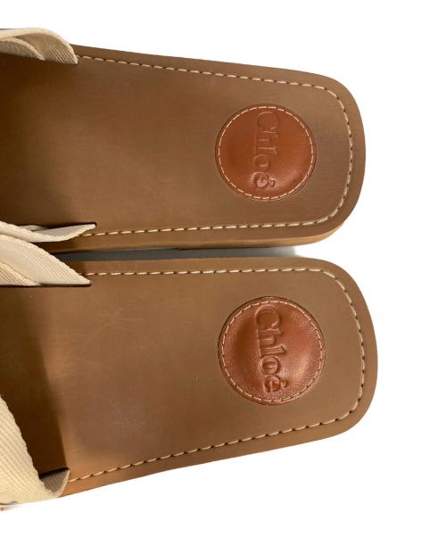 Chloe（クロエ）Chloe (クロエ) WOODY ミュール ベージュ サイズ:Mの古着・服飾アイテム