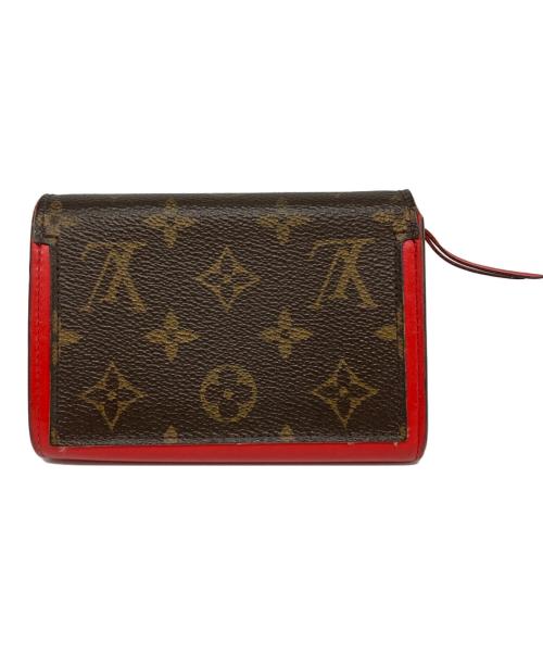 LOUIS VUITTON（ルイ ヴィトン）LOUIS VUITTON (ルイ ヴィトン) ポルトフォイユ・フロール コンパクト レッド×ブラウンの古着・服飾アイテム