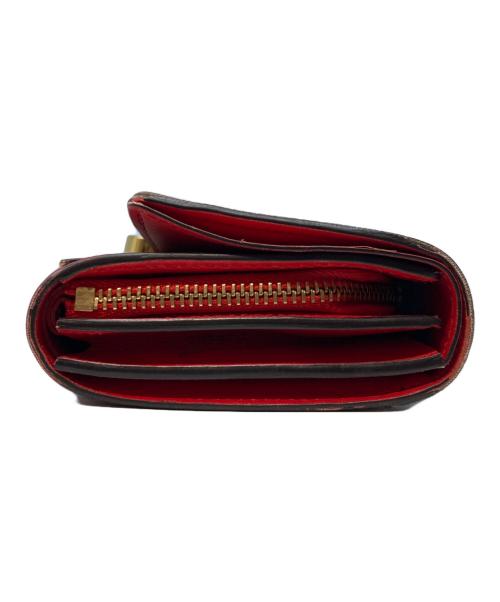 LOUIS VUITTON（ルイ ヴィトン）LOUIS VUITTON (ルイ ヴィトン) ポルトフォイユ・フロール コンパクト レッド×ブラウンの古着・服飾アイテム