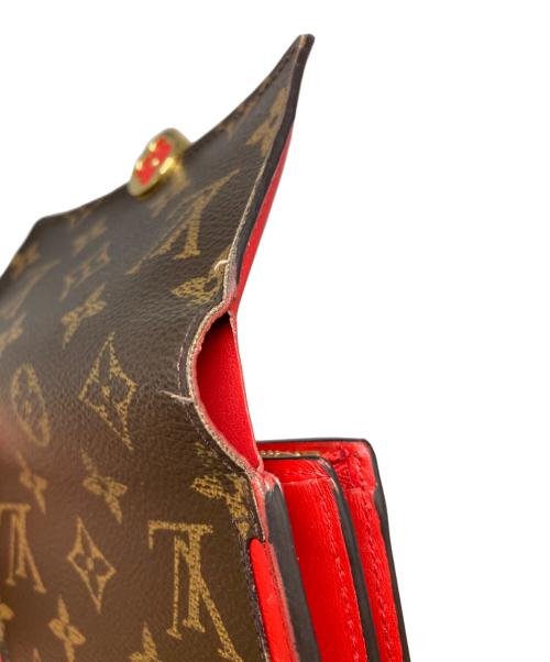 LOUIS VUITTON（ルイ ヴィトン）LOUIS VUITTON (ルイ ヴィトン) ポルトフォイユ・フロール コンパクト レッド×ブラウンの古着・服飾アイテム