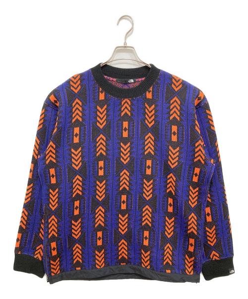 THE NORTH FACE（ザ ノース フェイス）THE NORTH FACE (ザ ノース フェイス) RAGE Sweater ネイビー×オレンジ サイズ:Lの古着・服飾アイテム
