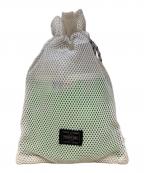 PORTER×B印YOSHIDAポーター×ビージルシヨシダ）の古着「巾着メッシュショルダーポーチ」｜ホワイト×グリーン