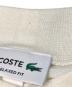 中古・古着 LACOSTE (ラコステ) 5分袖モックネックサマーニットTシャツ アイボリー サイズ:M：3000円