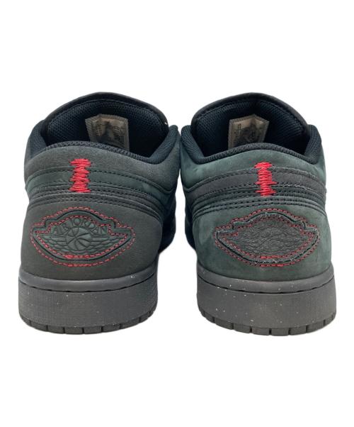 NIKE（ナイキ）NIKE (ナイキ) AIR JORDAN 1 LOW SE CRAFT DK ブラック×レッド サイズ:29cm(UK10)の古着・服飾アイテム