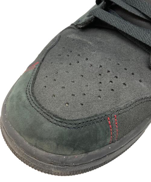 NIKE（ナイキ）NIKE (ナイキ) AIR JORDAN 1 LOW SE CRAFT DK ブラック×レッド サイズ:29cm(UK10)の古着・服飾アイテム