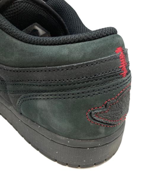 NIKE（ナイキ）NIKE (ナイキ) AIR JORDAN 1 LOW SE CRAFT DK ブラック×レッド サイズ:29cm(UK10)の古着・服飾アイテム