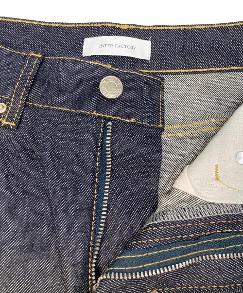 INTER FACTORY（インター ファクトリー）INTER FACTORY (インター ファクトリー) hyoma リジットデニムパンツ インディゴ サイズ:Mの古着・服飾アイテム