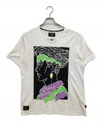 glamb×ジョジョの奇妙な冒険グラム×ジョジョノ奇妙ナ冒険）の古着「岸辺露伴 Tシャツ」｜ホワイト