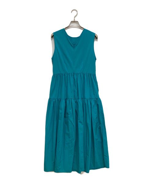green label relaxing（グリーンレーベルリラクシング）green label relaxing (グリーンレーベルリラクシング) マシンウォッシャブルティアードワンピース スカイブルー サイズ:Freeの古着・服飾アイテム