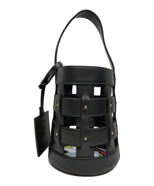 CLOUDY（クラウディー）CLOUDY (クラウディー) メッシュチューブバッグ ブラックの古着・服飾アイテム