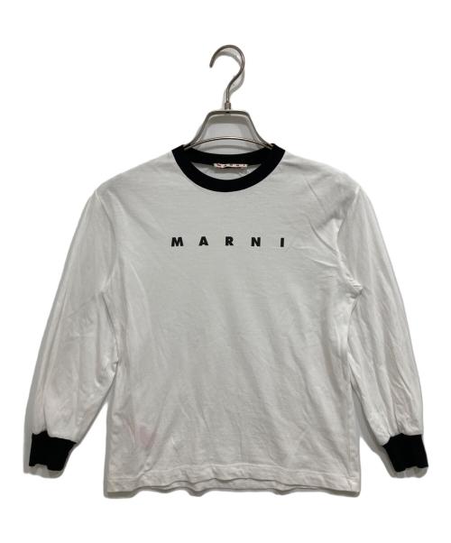 MARNI（マルニ）MARNI (マルニ) ロゴカットソー ホワイト サイズ:キッズ８Yearsの古着・服飾アイテム
