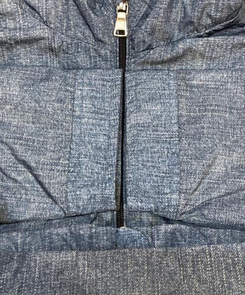 MONCLER（モンクレール）MONCLER (モンクレール) デニム転写プリントナイロンジャケット インディゴ サイズ:100cmの古着・服飾アイテム