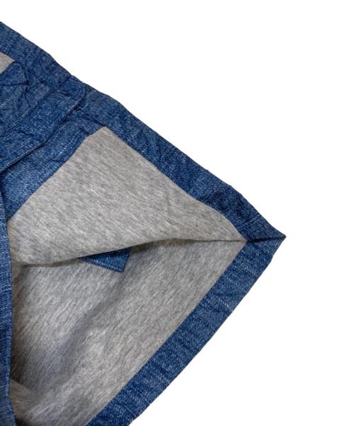 MONCLER（モンクレール）MONCLER (モンクレール) デニム転写プリントナイロンジャケット インディゴ サイズ:100cmの古着・服飾アイテム