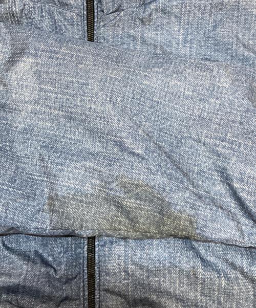 MONCLER（モンクレール）MONCLER (モンクレール) デニム転写プリントナイロンジャケット インディゴ サイズ:100cmの古着・服飾アイテム