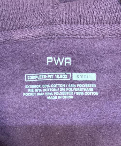PWA（プア）PWA (プア) ハーフジップパーカー パープル サイズ:Sの古着・服飾アイテム