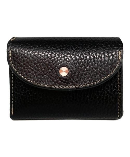 池之端銀革店（イケノハタギンカワテン）池之端銀革店 (イケノハタギンカワテン) iru (IRU) コンパクトウォレット ブラックの古着・服飾アイテム