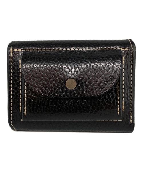 池之端銀革店（イケノハタギンカワテン）池之端銀革店 (イケノハタギンカワテン) iru (IRU) コンパクトウォレット ブラックの古着・服飾アイテム