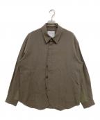 DECESOLODECESOLO）の古着「切替シャツジャケット」｜カーキ