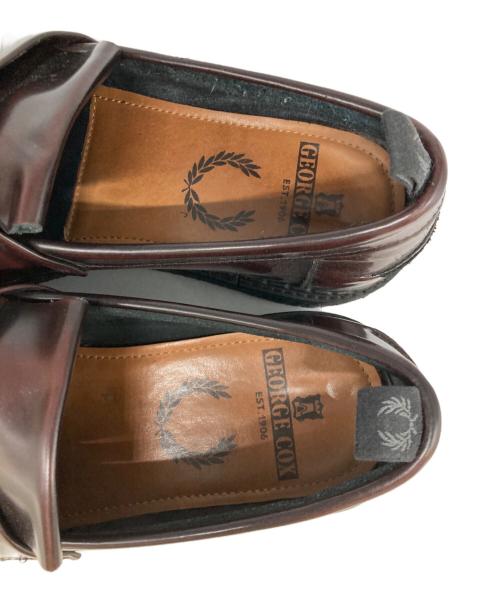 GEORGE COX（ジョージコックス）GEORGE COX (ジョージコックス) FRED PERRY (フレッドペリー) タッセルローファー ブラウン サイズ:26cmの古着・服飾アイテム
