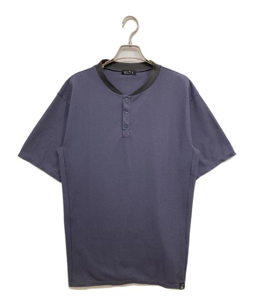 STATIC（スタティック）STATIC (スタティック) DOUBLECELL HENLY S/S SHIRTS ネイビー サイズ:Lの古着・服飾アイテム