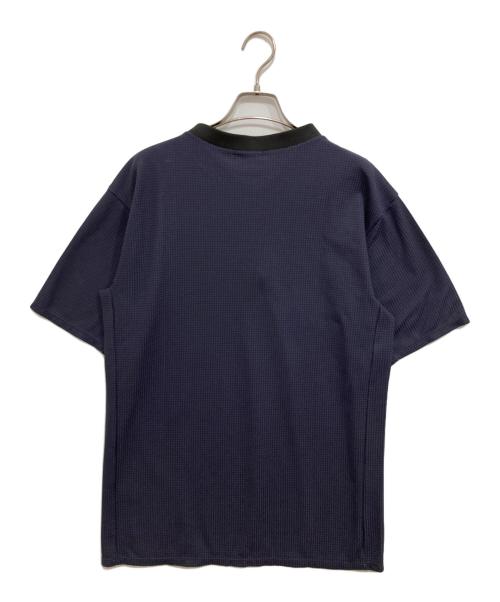 STATIC（スタティック）STATIC (スタティック) DOUBLECELL HENLY S/S SHIRTS ネイビー サイズ:Lの古着・服飾アイテム