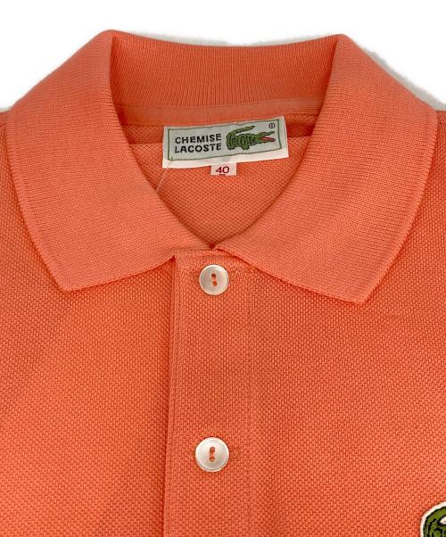 CHEMISE LACOSTE（シュミーズ ラコステ）CHEMISE LACOSTE (シュミーズ ラコステ) ポロシャツ アプリコット サイズ:Lの古着・服飾アイテム