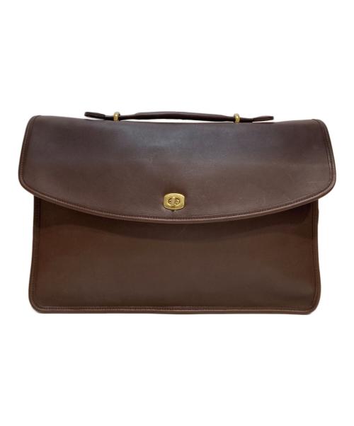 COACH（コーチ）COACH (コーチ) ターンロックブリーフケース ブラウンの古着・服飾アイテム