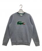 LACOSTEラコステ）の古着「ロゴ刺繍スウェット」｜グレー