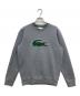LACOSTE（ラコステ）の古着「ロゴ刺繍スウェット」｜グレー