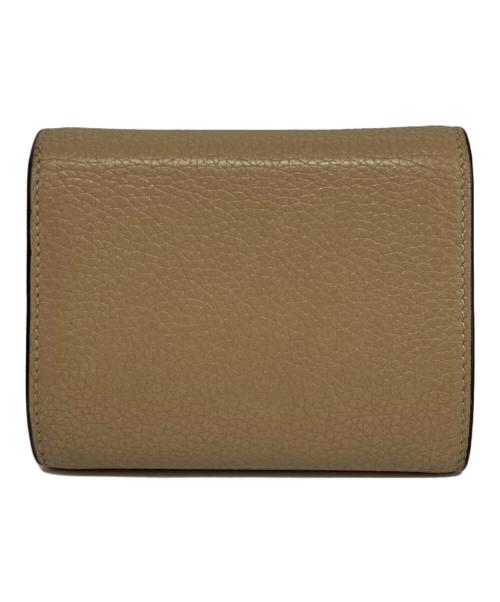 CELINE（セリーヌ）CELINE (セリーヌ) スモールフォールデッドマルチファンクション 3つ折り財布 ベージュの古着・服飾アイテム