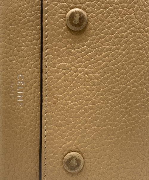 CELINE（セリーヌ）CELINE (セリーヌ) スモールフォールデッドマルチファンクション 3つ折り財布 ベージュの古着・服飾アイテム