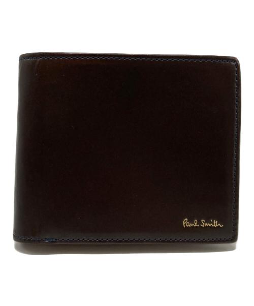 PAUL SMITH（ポールスミス）PAUL SMITH (ポールスミス) コードバン2つ折り財布 ブラウンの古着・服飾アイテム