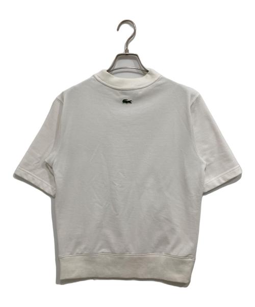 LACOSTE（ラコステ）LACOSTE (ラコステ) オーバーサイズクロックエンブレムスウェットTシャツ ホワイト サイズ:XSの古着・服飾アイテム