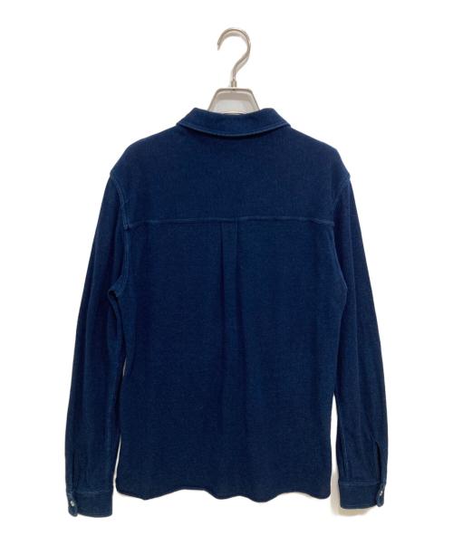 LACOSTE（ラコステ）LACOSTE (ラコステ) インディゴ鹿の子地シャツ インディゴ サイズ:Mの古着・服飾アイテム