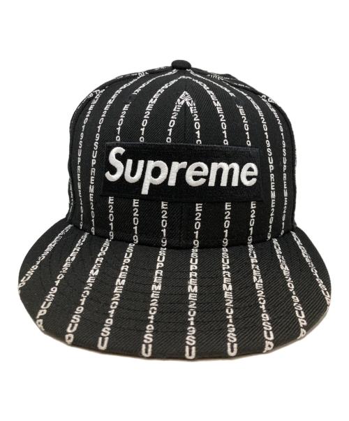 New Era（ニューエラ）New Era (ニューエラ) SUPREME (シュプリーム) Text Stripe New Era ブラックの古着・服飾アイテム