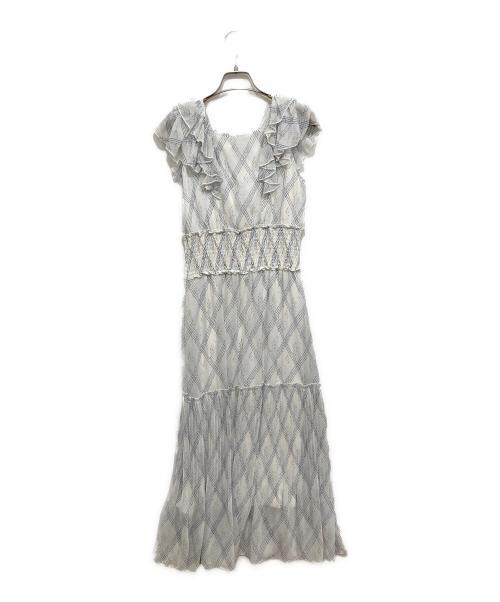 Snidel（スナイデル）Snidel (スナイデル) プリントプリーツワンピース ホワイト サイズ:1の古着・服飾アイテム