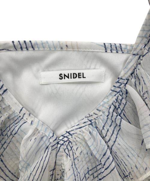 Snidel（スナイデル）Snidel (スナイデル) プリントプリーツワンピース ホワイト サイズ:1の古着・服飾アイテム