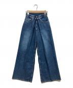 JOHN LAWRENCE SULLIVANジョン ローレンス サリバン）の古着「Womens washed denim wide pants」｜インディゴ