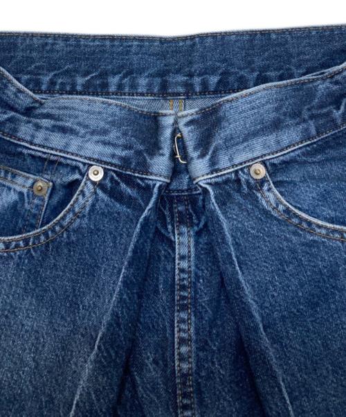 JOHN LAWRENCE SULLIVAN（ジョン ローレンス サリバン）JOHN LAWRENCE SULLIVAN (ジョン ローレンス サリバン) Womens washed denim wide pants インディゴ サイズ:Sの古着・服飾アイテム