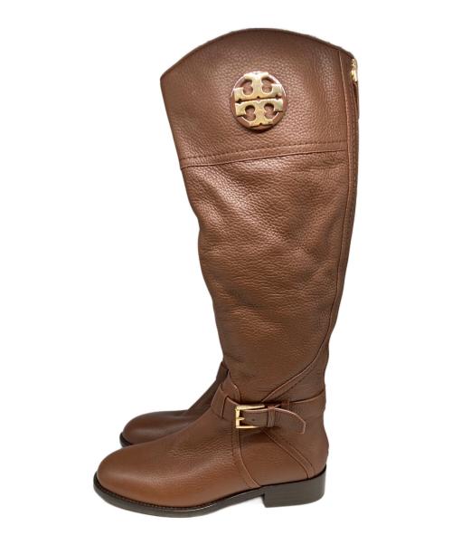TORY BURCH（トリーバーチ）TORY BURCH (トリーバーチ) レザーロングブーツ ブラウン サイズ:5Mの古着・服飾アイテム