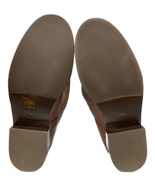 TORY BURCH（トリーバーチ）TORY BURCH (トリーバーチ) レザーロングブーツ ブラウン サイズ:5Mの古着・服飾アイテム