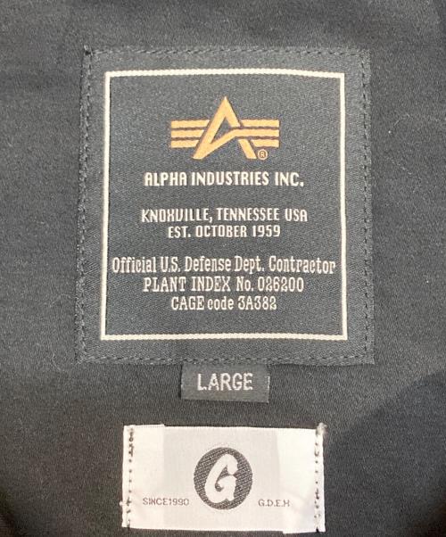 ALPHA（アルファ）ALPHA (アルファ) GOODENOUGH (グッドイナフ) M65モッドジャケット ブラック サイズ:L 未使用品の古着・服飾アイテム