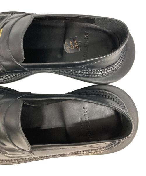 J.M.WESTON（ジェイエムウエストン）J.M.WESTON (ジェイエムウエストン) sacai (サカイ) シグニチャーローファー ブラック サイズ:7 1/2D(27.5cm程度)の古着・服飾アイテム